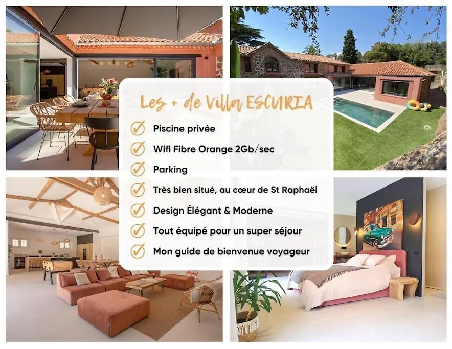 Villa 4 Etoiles, 300M2, 700 M Plage, 5 Min Du Centre Saint-Raphael  Saint-Raphael (Var)